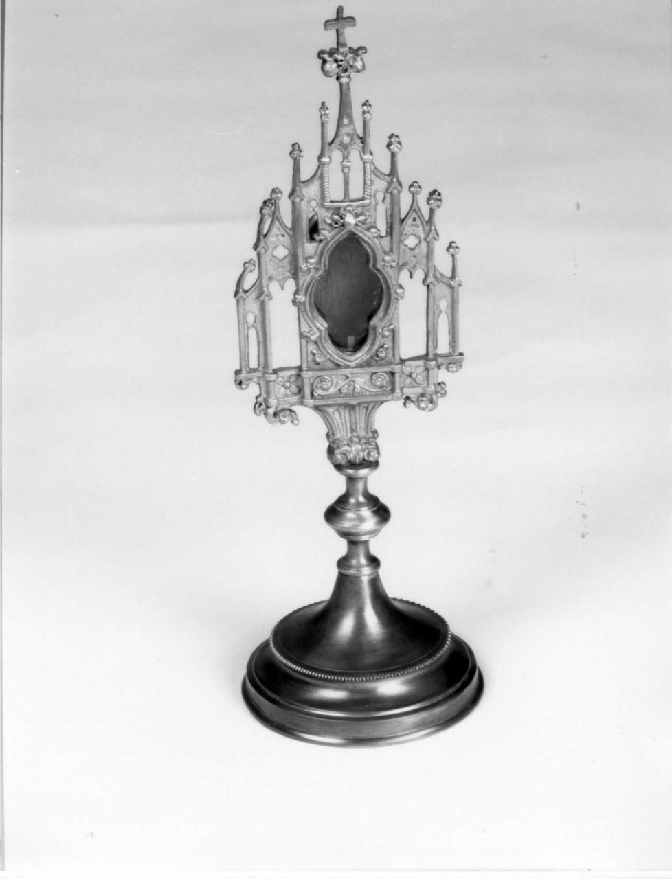 reliquiario architettonico - bottega italiana (fine/inizio secc. XIX/ XX)