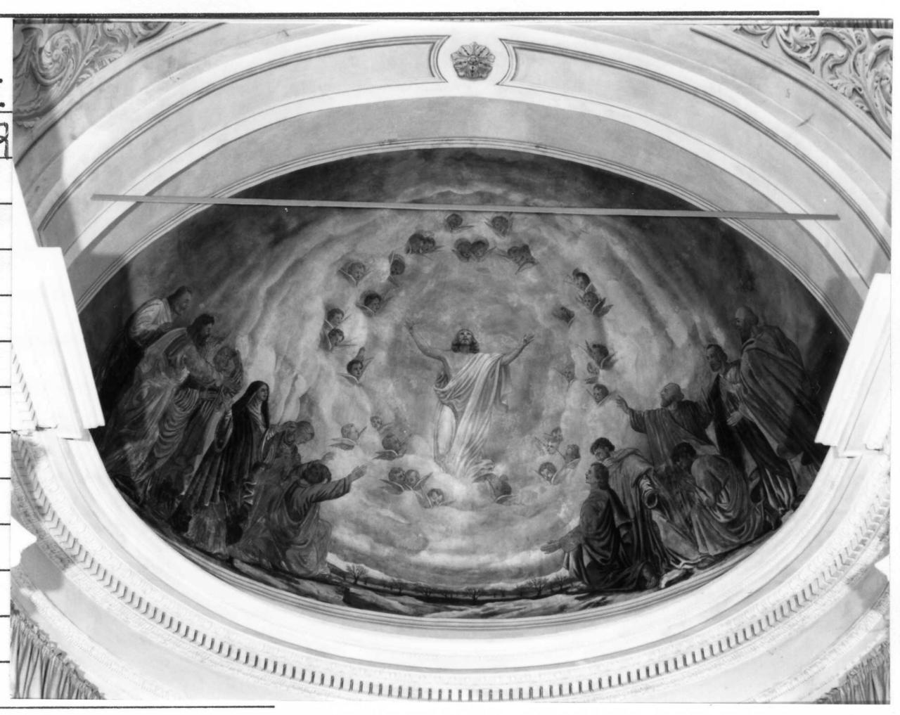 ascensione di Cristo (dipinto) di Baroni Giuseppe (sec. XX)