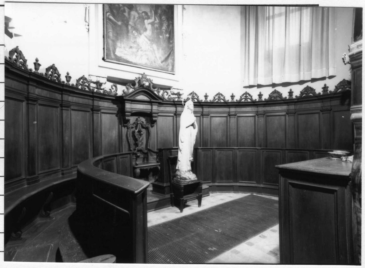 stalli del coro di Fra' Giovanni Fermo della Mirandola (sec. XVIII)