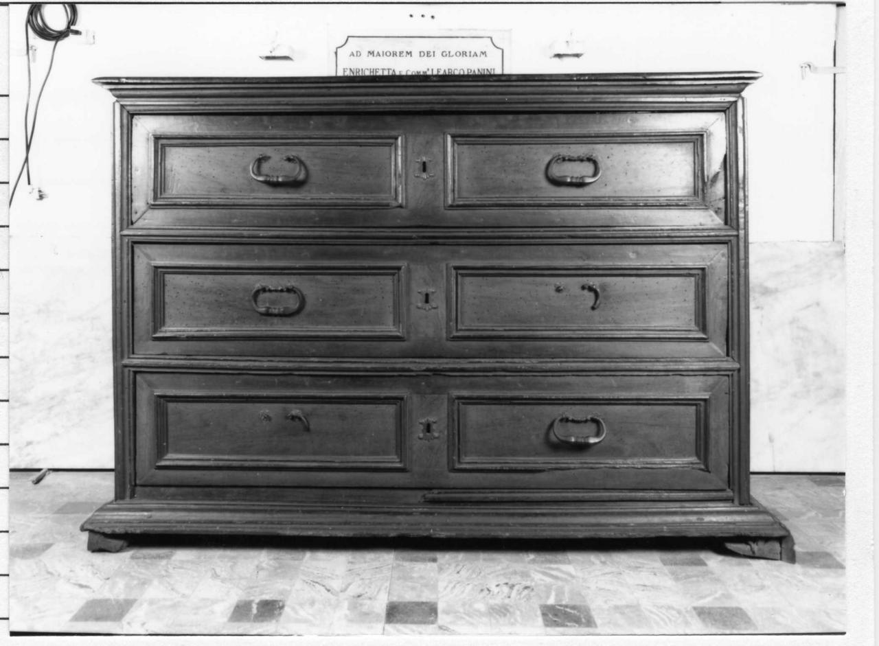 cassettone - bottega reggiana (seconda metà sec. XVII)