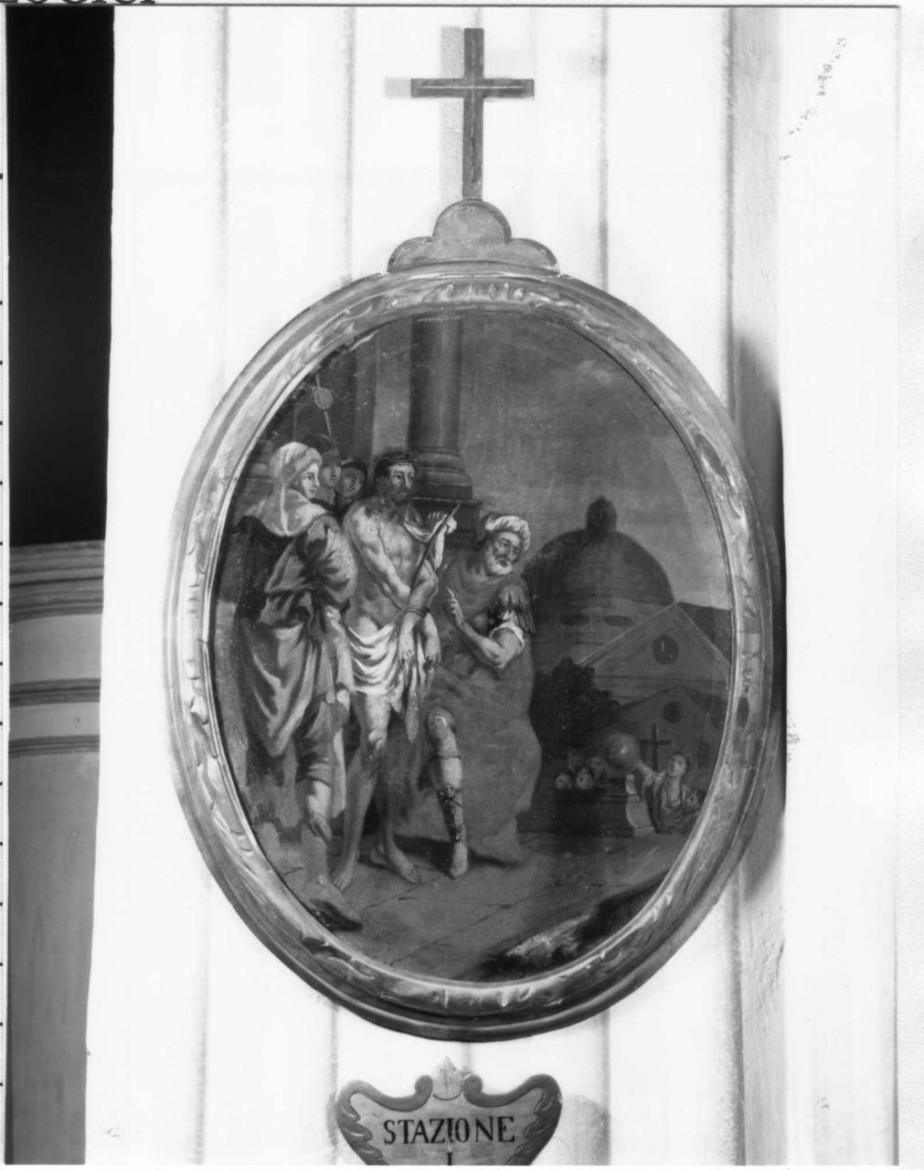 stazione I: Gesù condannato a morte (Via Crucis, elemento d'insieme) - ambito emiliano (fine/inizio secc. XVIII/ XIX)