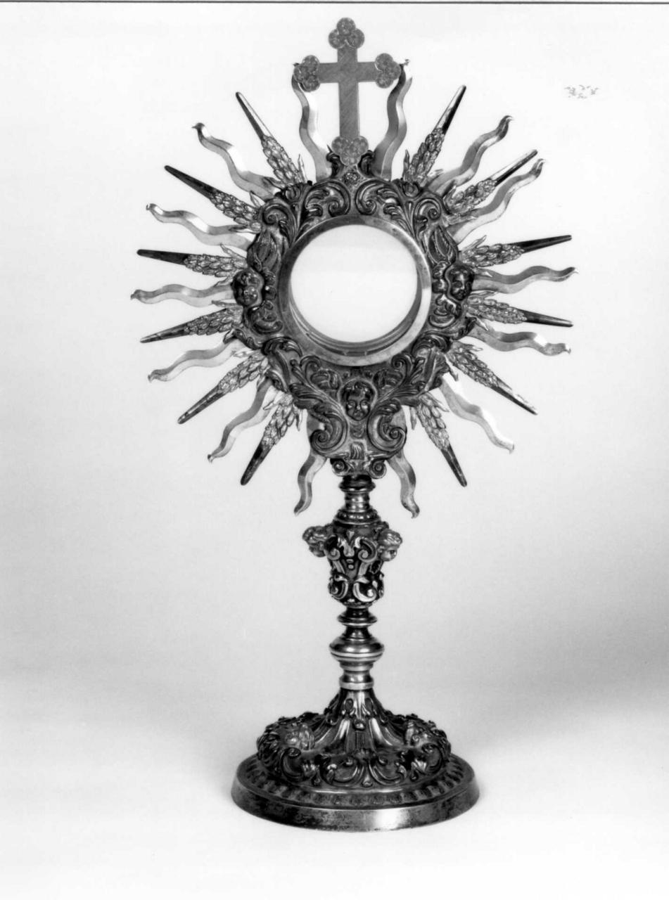 ostensorio - a raggiera - bottega emiliana (secondo quarto sec. XVIII)