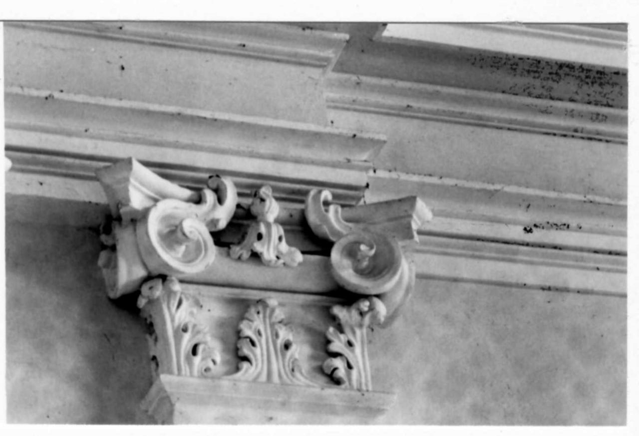 capitello, serie - bottega emiliana (prima metà sec. XVIII)