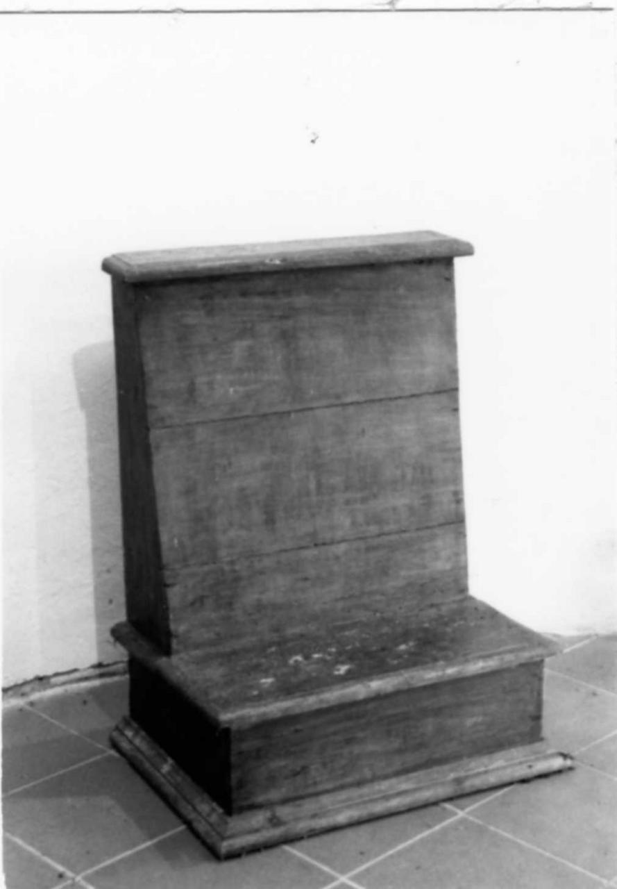 inginocchiatoio - bottega emiliana (sec. XVII)