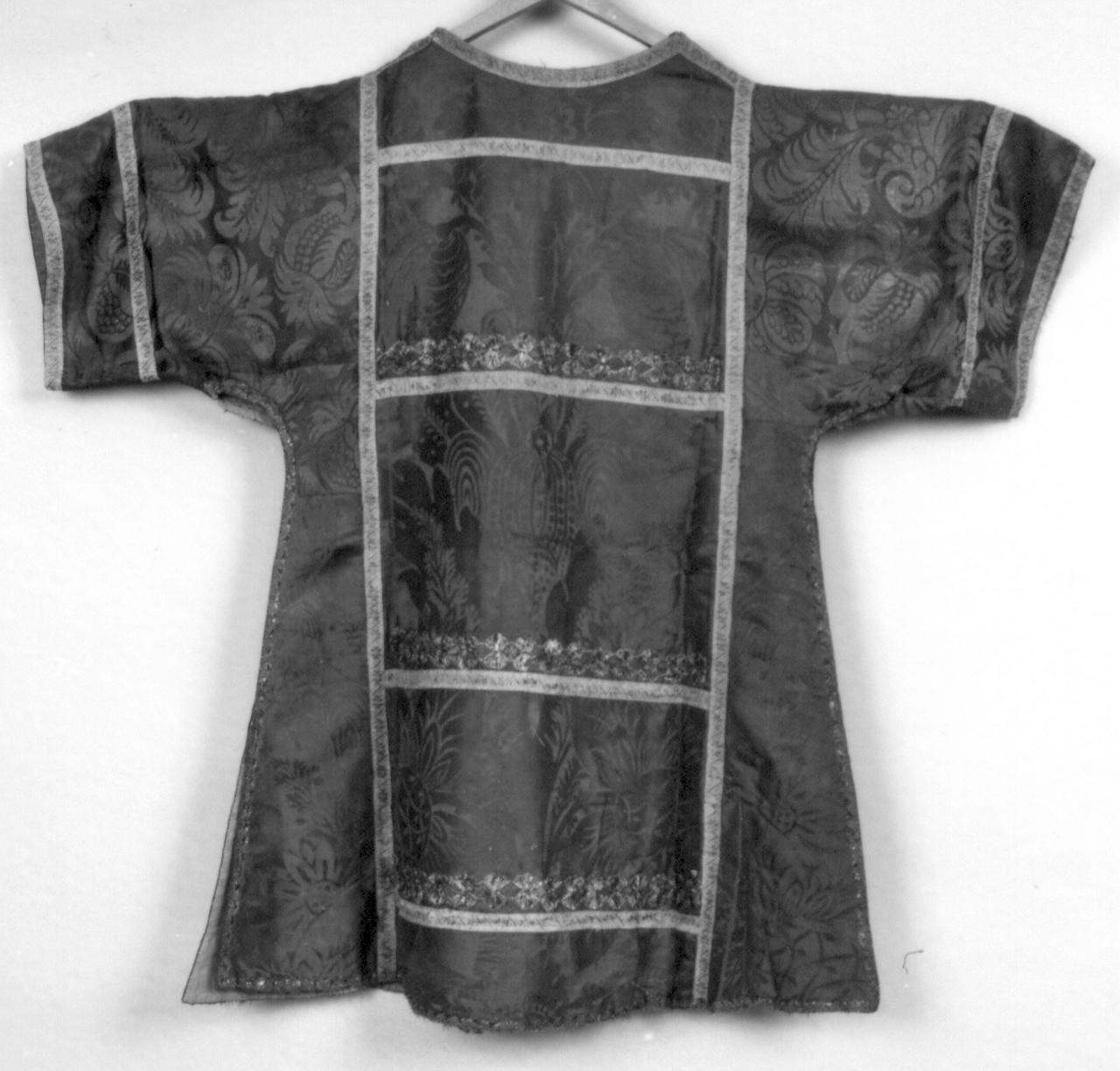 tunicella, serie - manifattura italiana (fine/inizio secc. XVII/ XVIII)