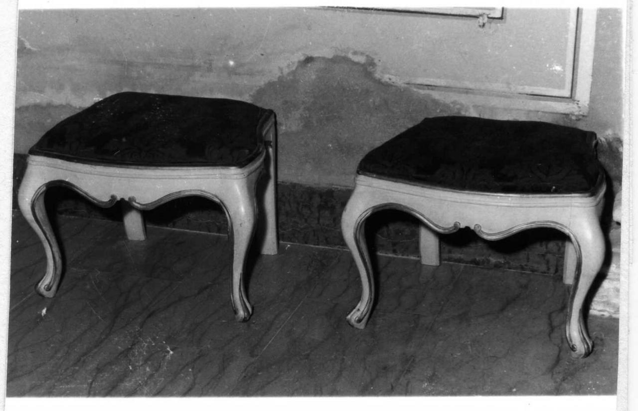 sgabello, serie - bottega emiliana (prima metà sec. XIX)