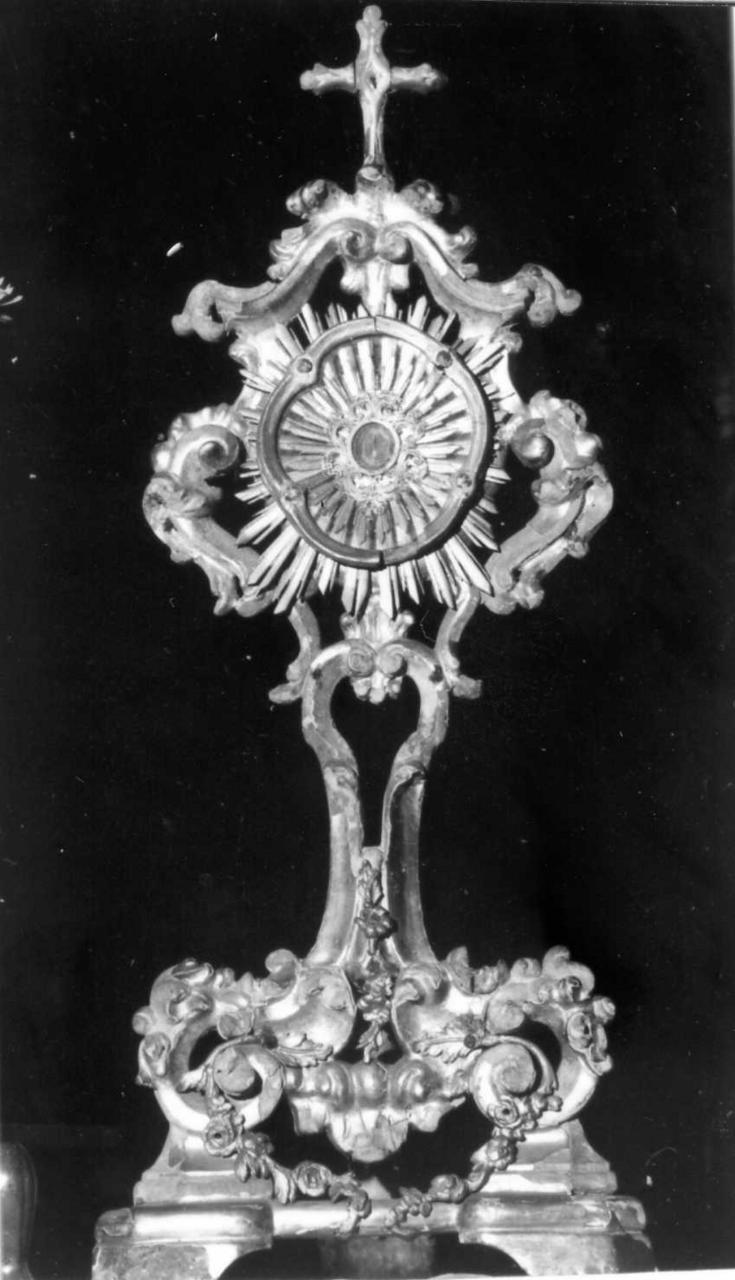 reliquiario - a ostensorio - bottega emiliana (seconda metà sec. XVIII)