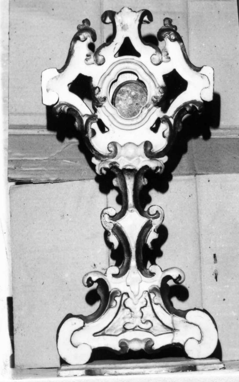 reliquiario - a ostensorio - bottega emiliana (seconda metà sec. XVIII)