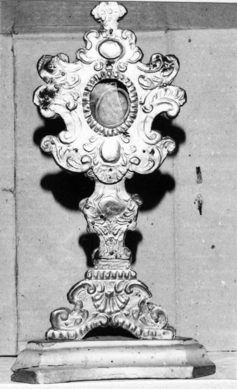 reliquiario - a ostensorio - bottega emiliana (seconda metà sec. XVIII)