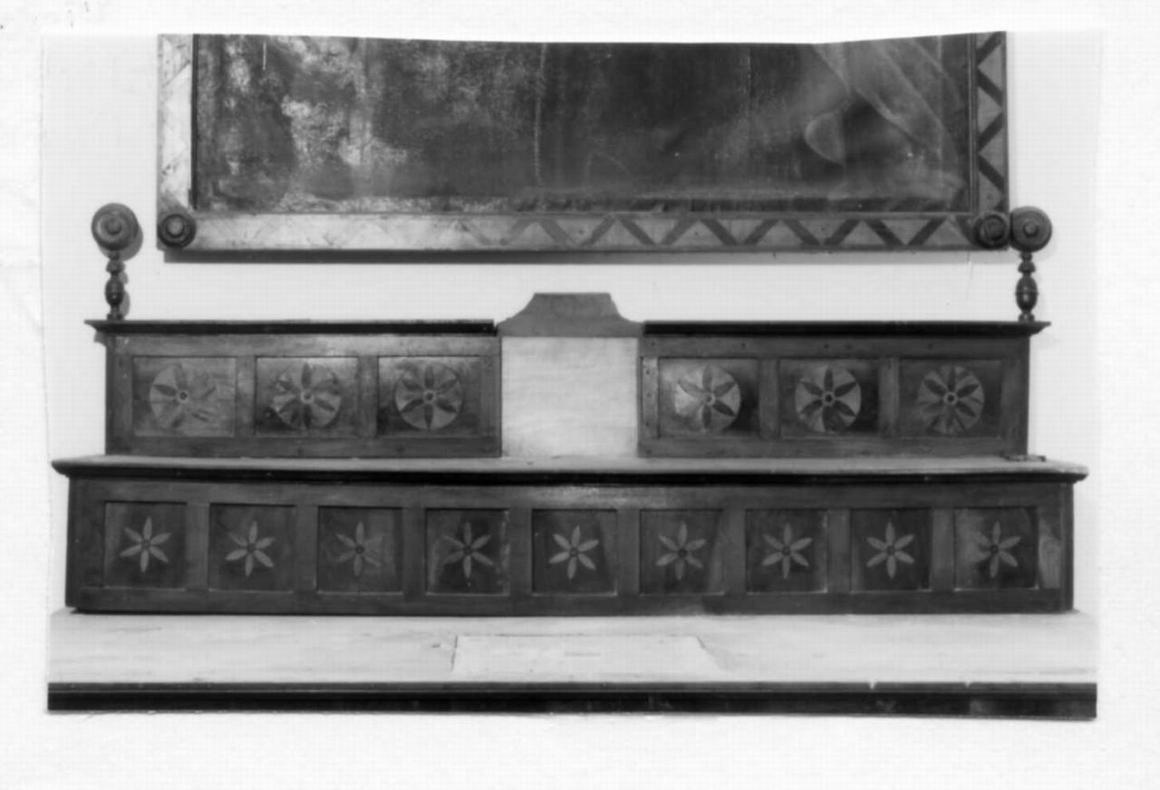 gradino d'altare di Muzzarelli Francesco Antonio (secc. XVII/ XVIII)