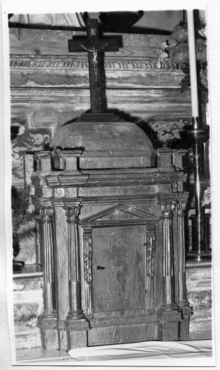 tabernacolo - a tempietto - bottega modenese (fine sec. XVI)