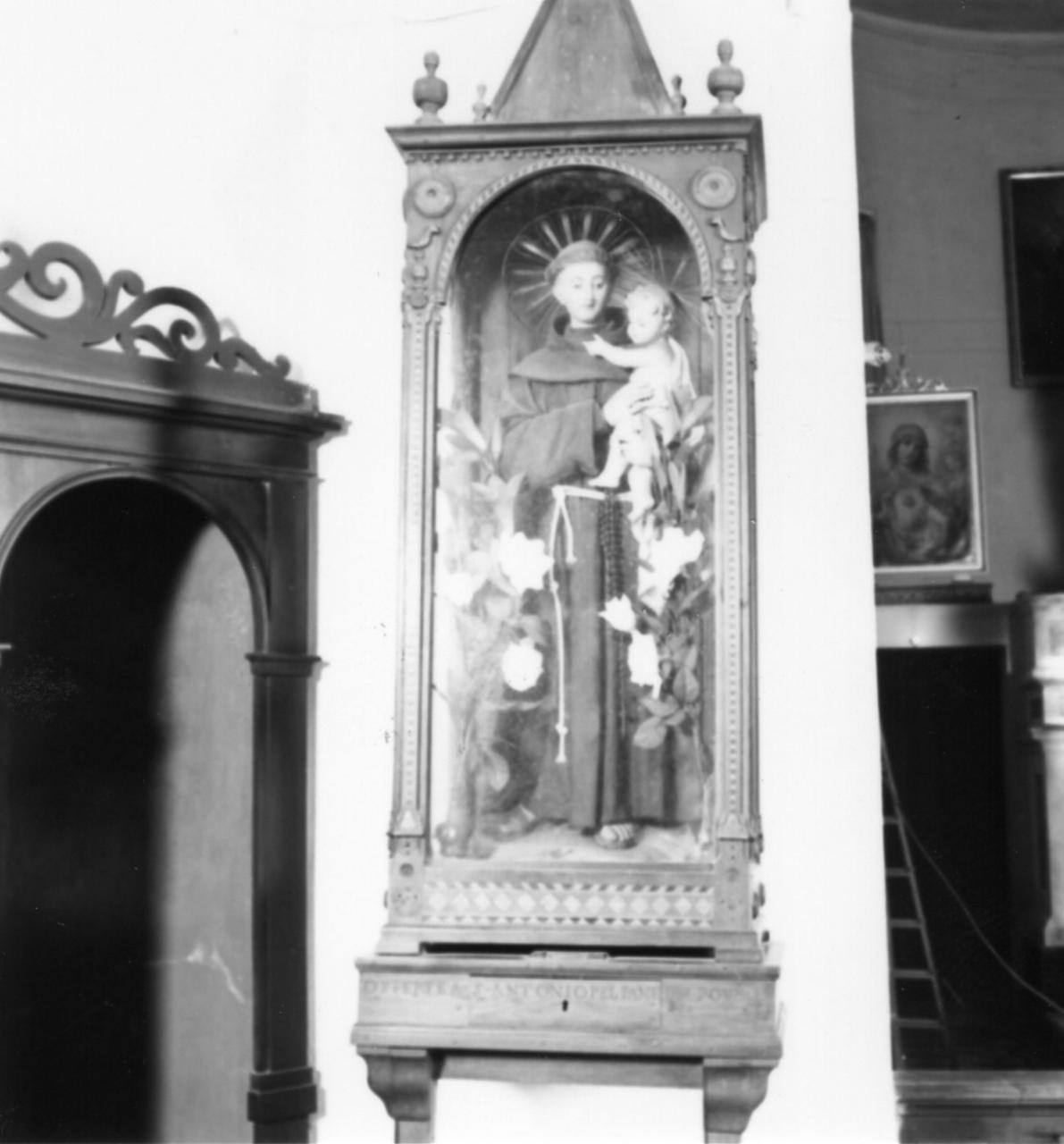 Sant'Antonio da Padova (statua) - bottega Italia settentrionale (seconda metà sec. XIX)