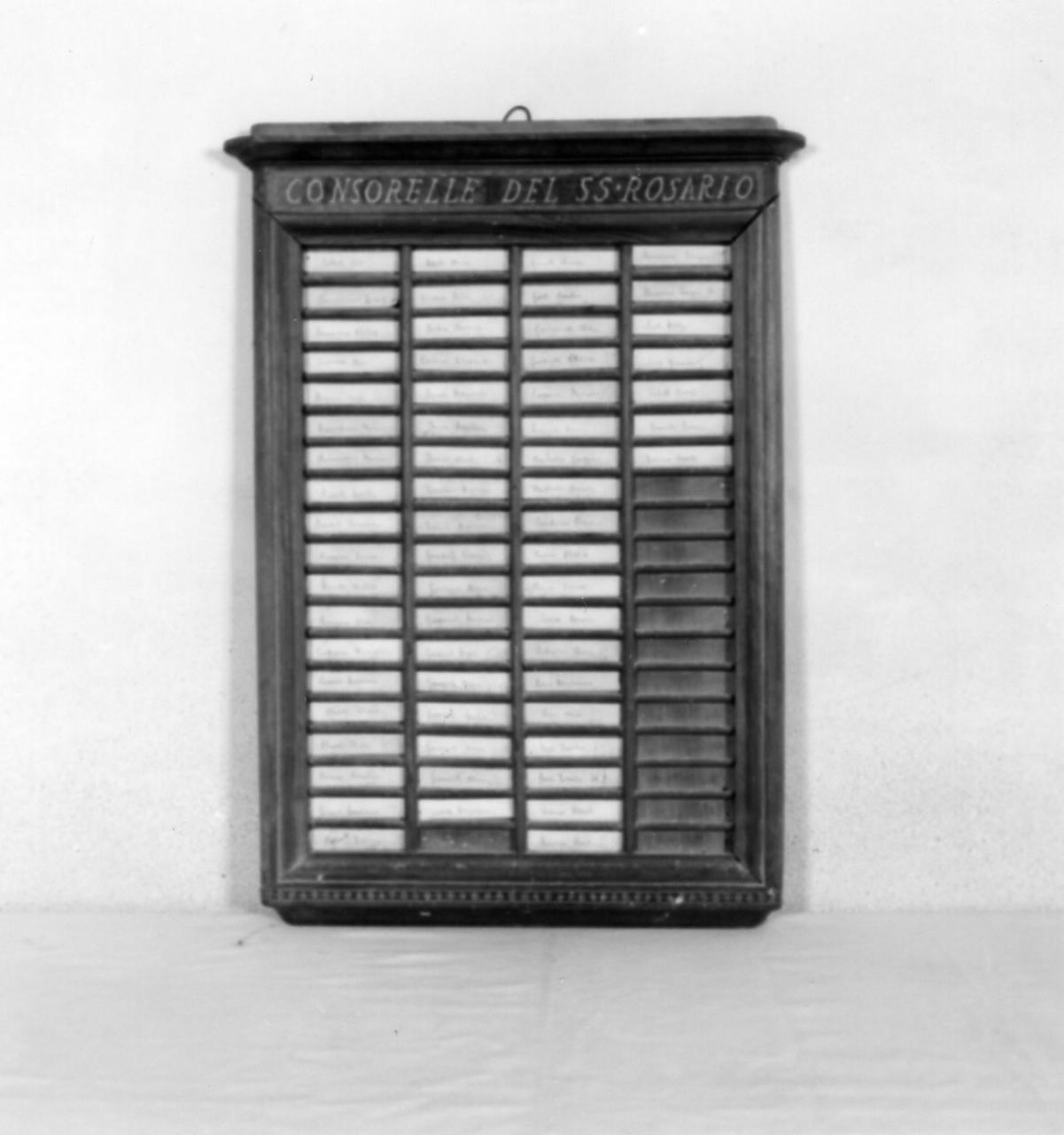 tabella di confraternita, serie - bottega modenese (ultimo quarto sec. XIX)