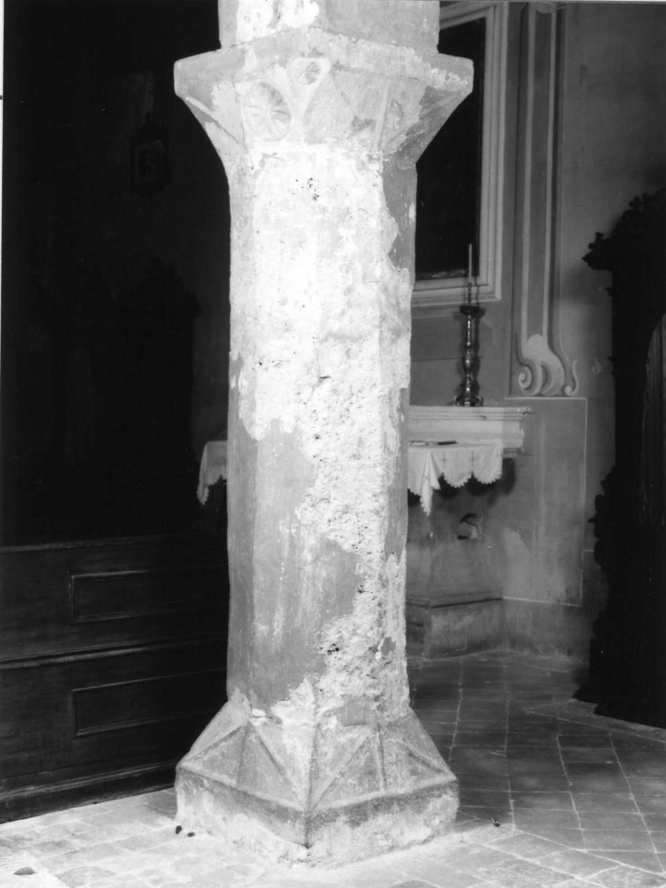 pilastro, serie - bottega emiliana (fine/inizio secc. VIII/ IX)