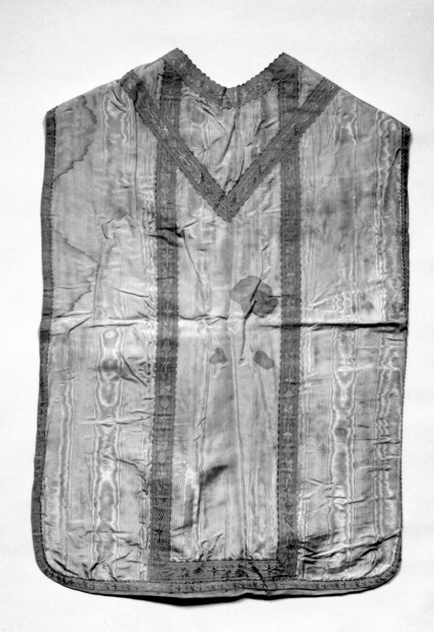 paramento liturgico, insieme - manifattura italiana (fine/inizio secc. XIX/ XX)