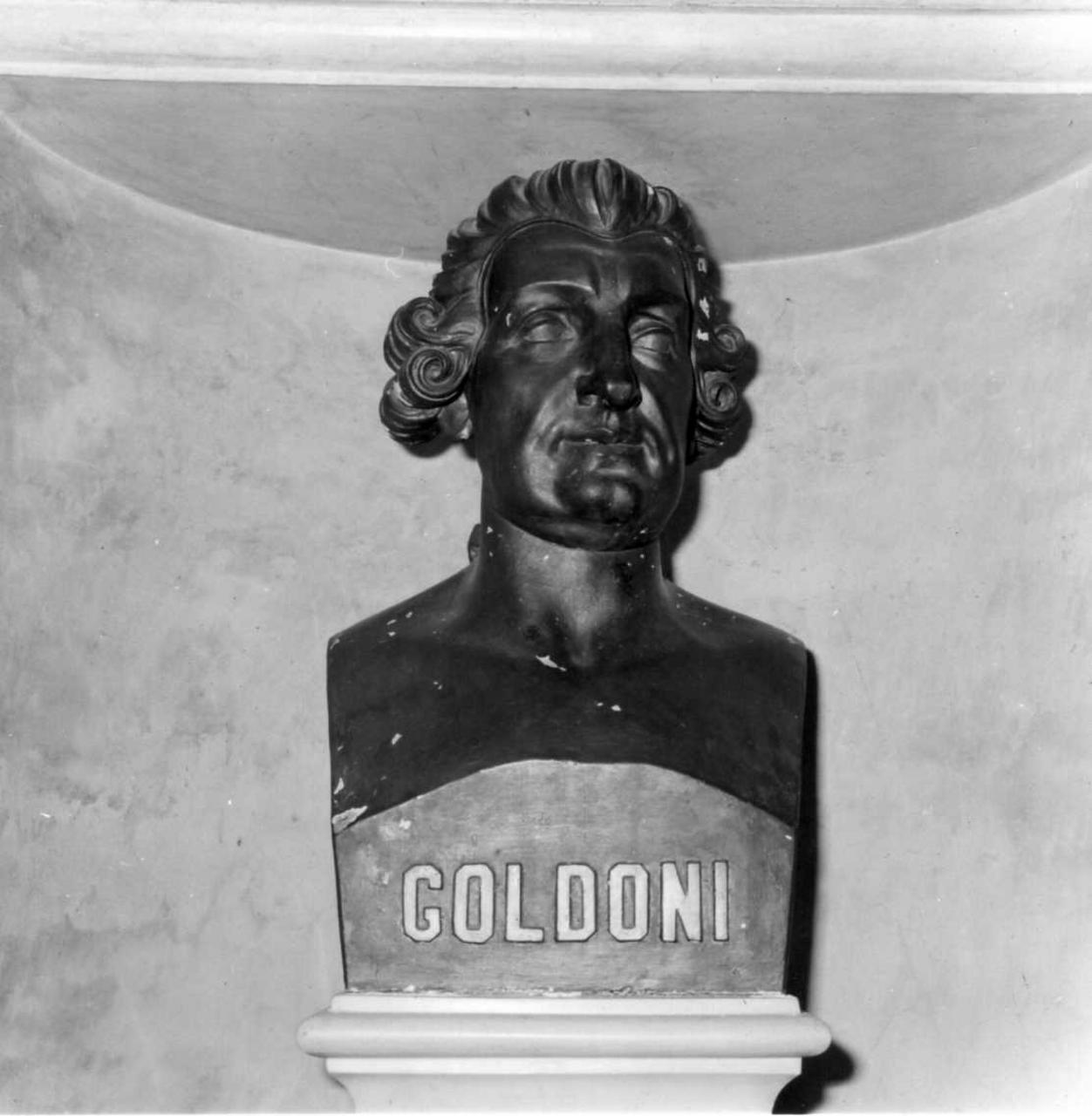 busto di Carlo Goldoni (scultura) - bottega carrarese (seconda metà sec. XIX)