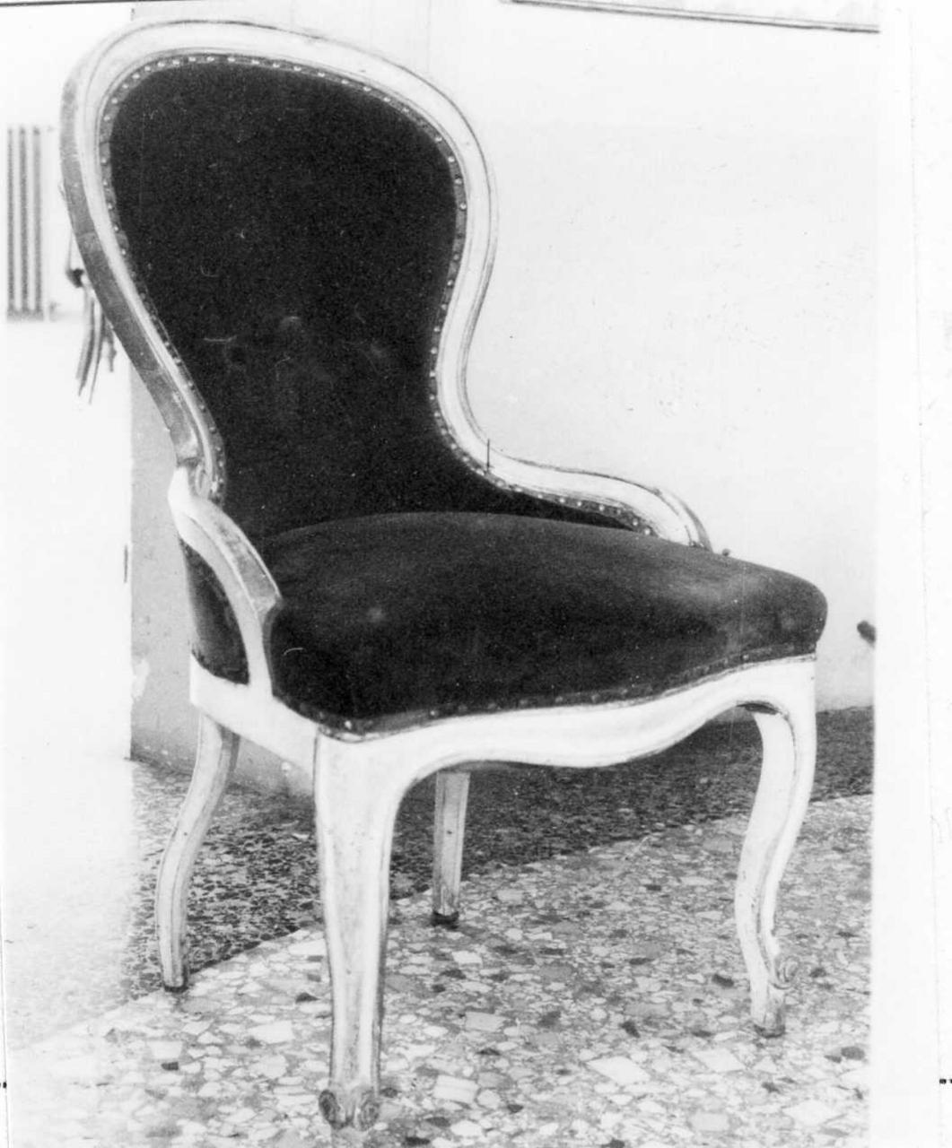 poltrona, serie - bottega emiliana (metà sec. XIX)