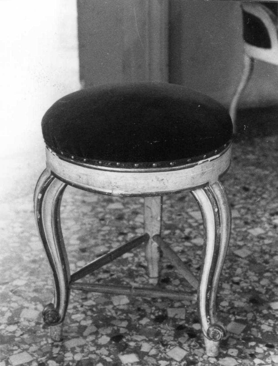 sgabello, serie - bottega emiliana (metà sec. XIX)