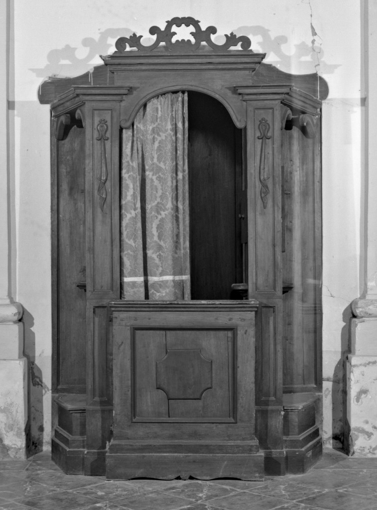 confessionale, serie - manifattura emiliana (metà sec. XVIII)