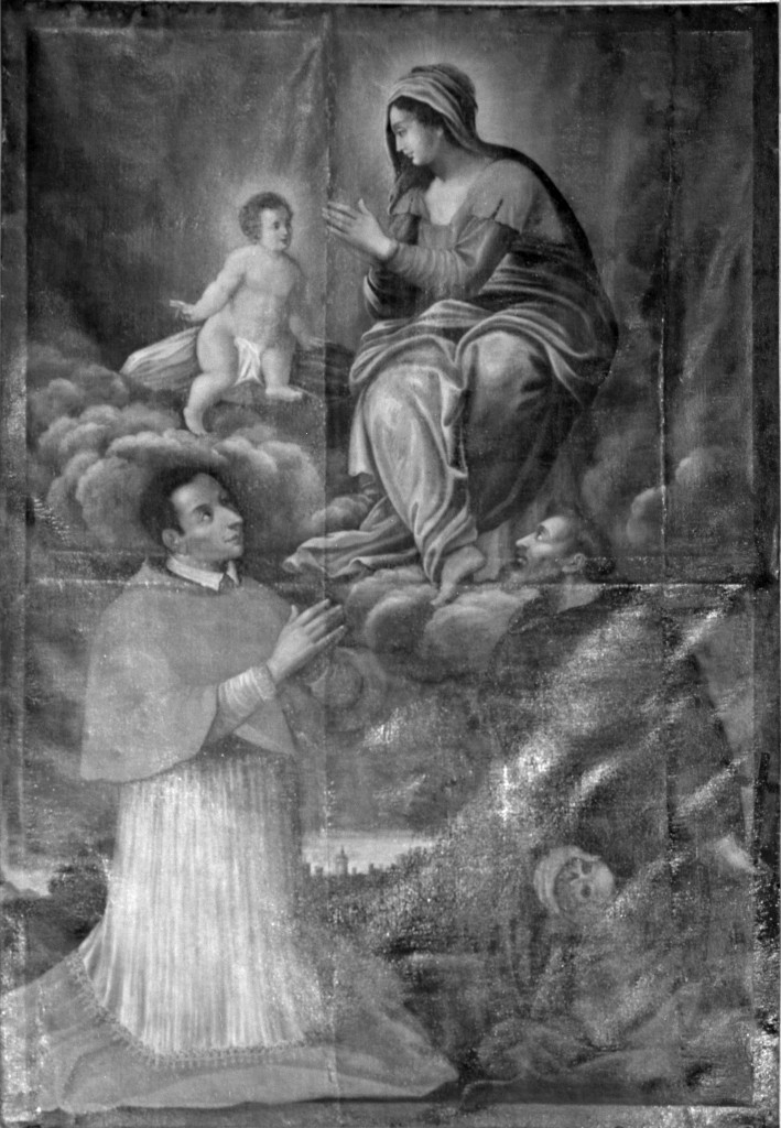 Madonna della Ghiara con San Carlo Borromeo e San Francesco d'Assisi (dipinto) - ambito modenese (primo quarto sec. XVIII)