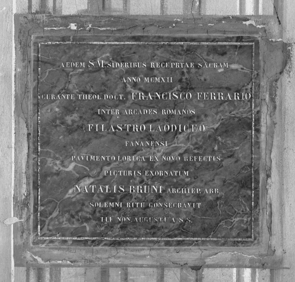 lapide commemorativa - manifattura modenese (sec. XX)