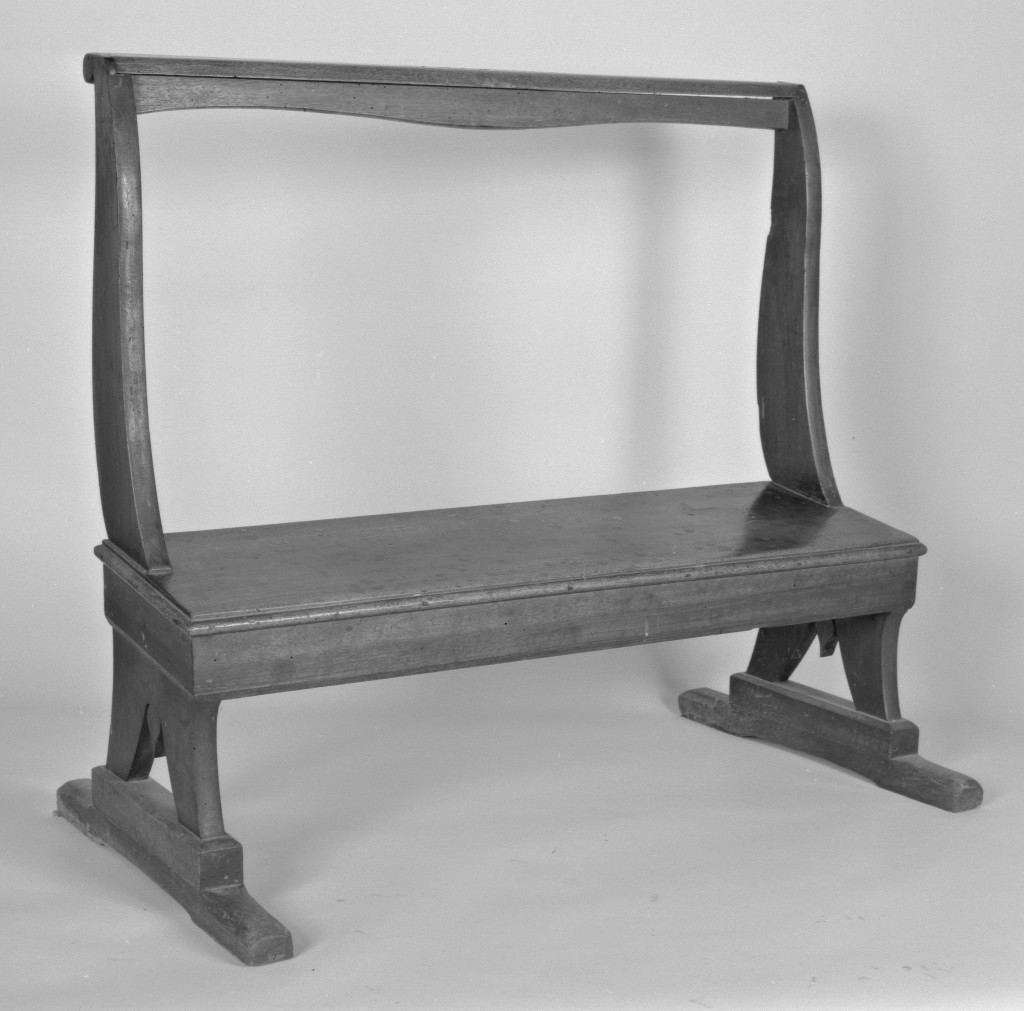 inginocchiatoio - manifattura emiliana (seconda metà sec. XIX)