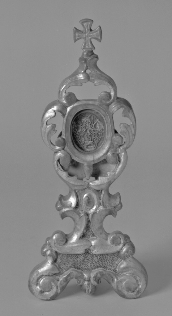 reliquiario - a ostensorio - produzione emiliana (metà sec. XIX)