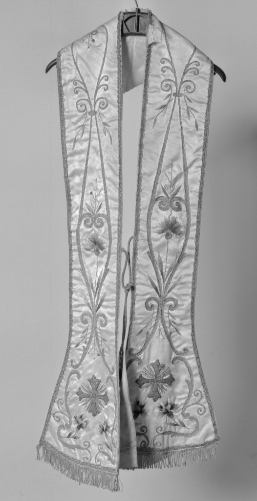 stola, elemento d'insieme - manifattura italiana (primo quarto sec. XX)