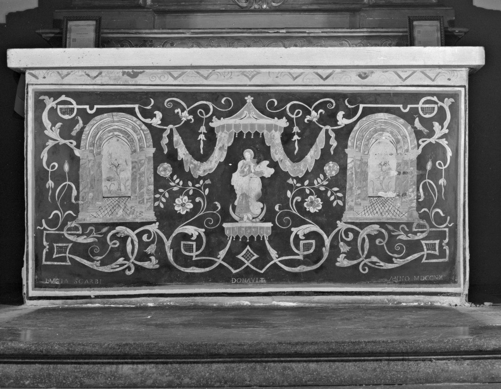 Madonna Immacolata (paliotto) - manifattura carpigiana (sec. XVIII)