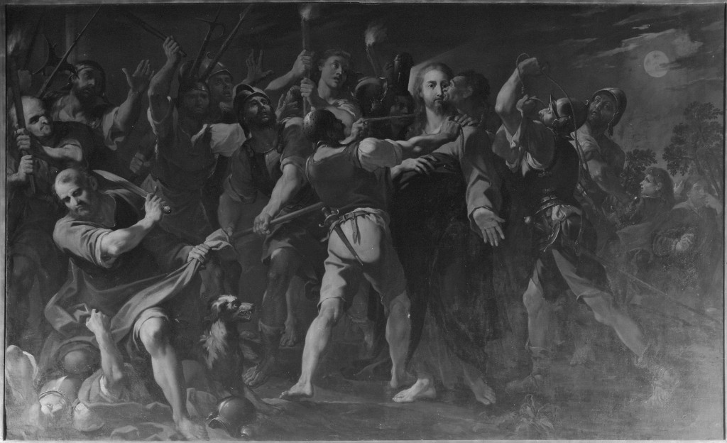 cattura di Cristo (dipinto) di Milani Aureliano (attribuito) (sec. XVIII)