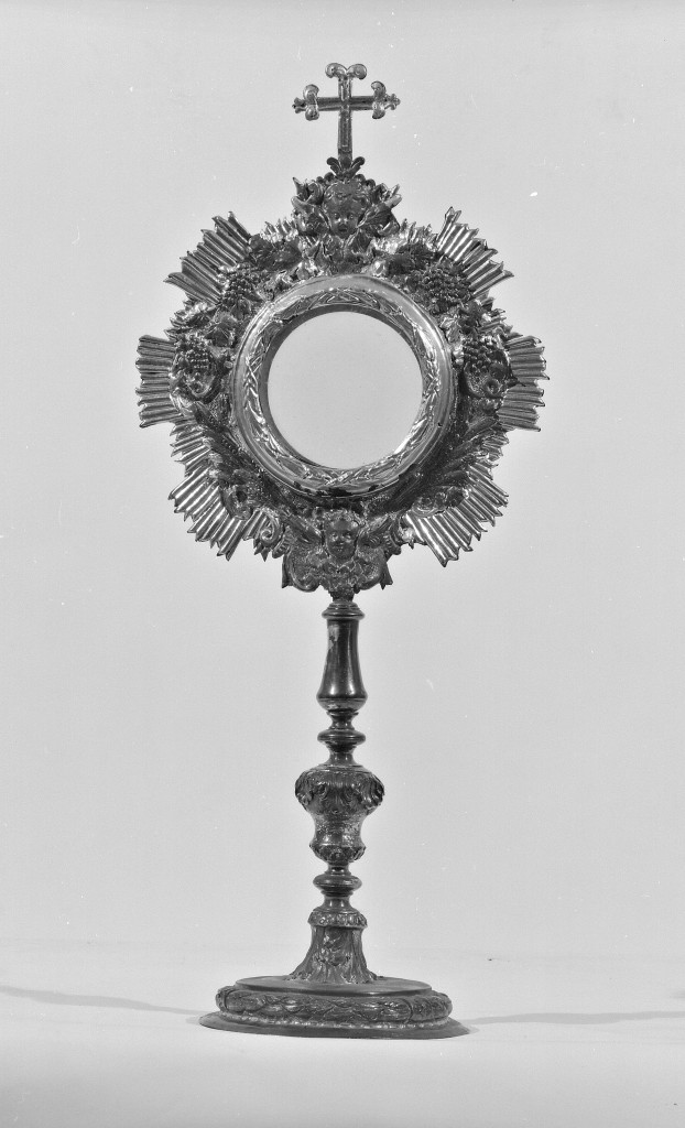 ostensorio - a raggiera - manifattura Italia settentrionale (seconda metà sec. XIX)