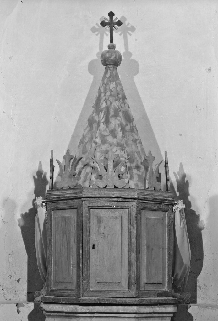 coperchio del fonte battesimale - manifattura modenese (fine/inizio secc. XIX/ XX)