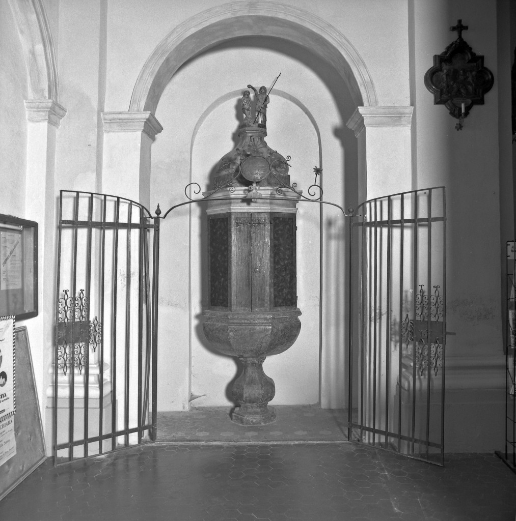 fonte battesimale - manifattura emiliana (sec. XVII)