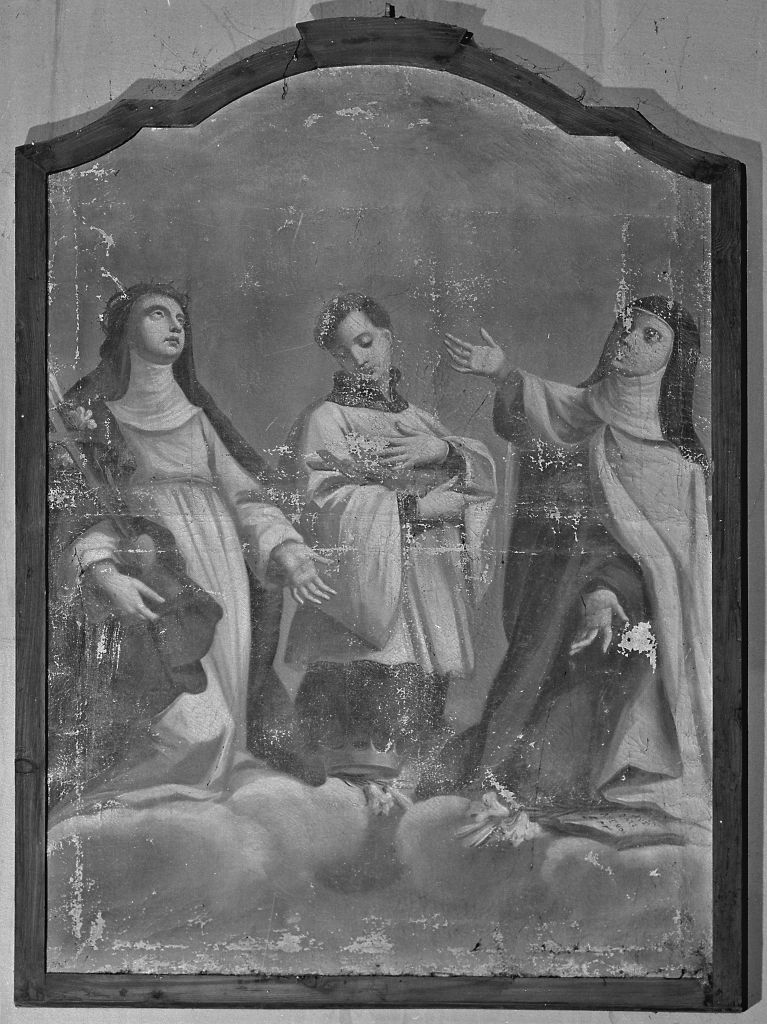 San Luigi Gonzaga tra Santa Rita e Santa Caterina (dipinto) - ambito emiliano (seconda metà sec. XVIII)