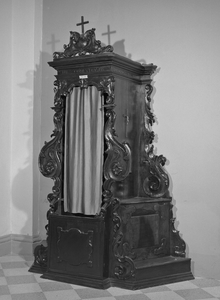 confessionale - manifattura emiliana (prima metà sec. XVIII)
