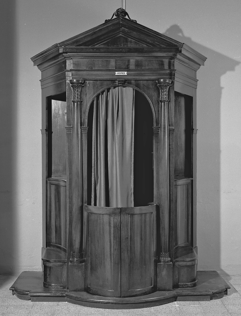 confessionale - manifattura emiliana (prima metà sec. XIX)