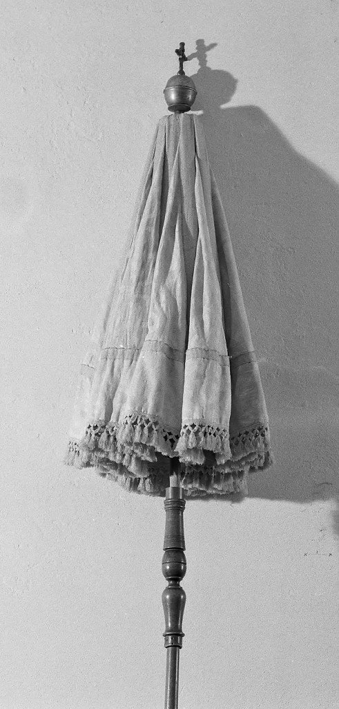 ombrellino processionale - manifattura emiliana (inizio sec. XX)