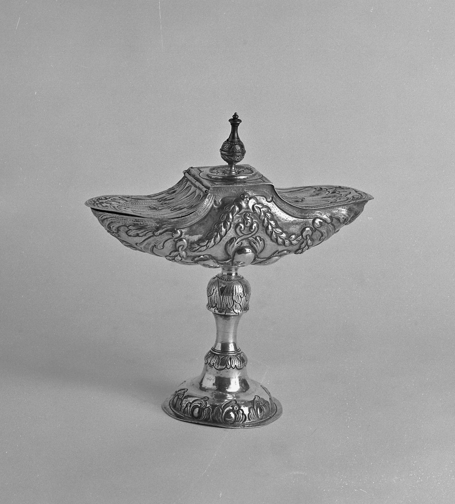 navicella portaincenso - manifattura emiliana (sec. XVIII)