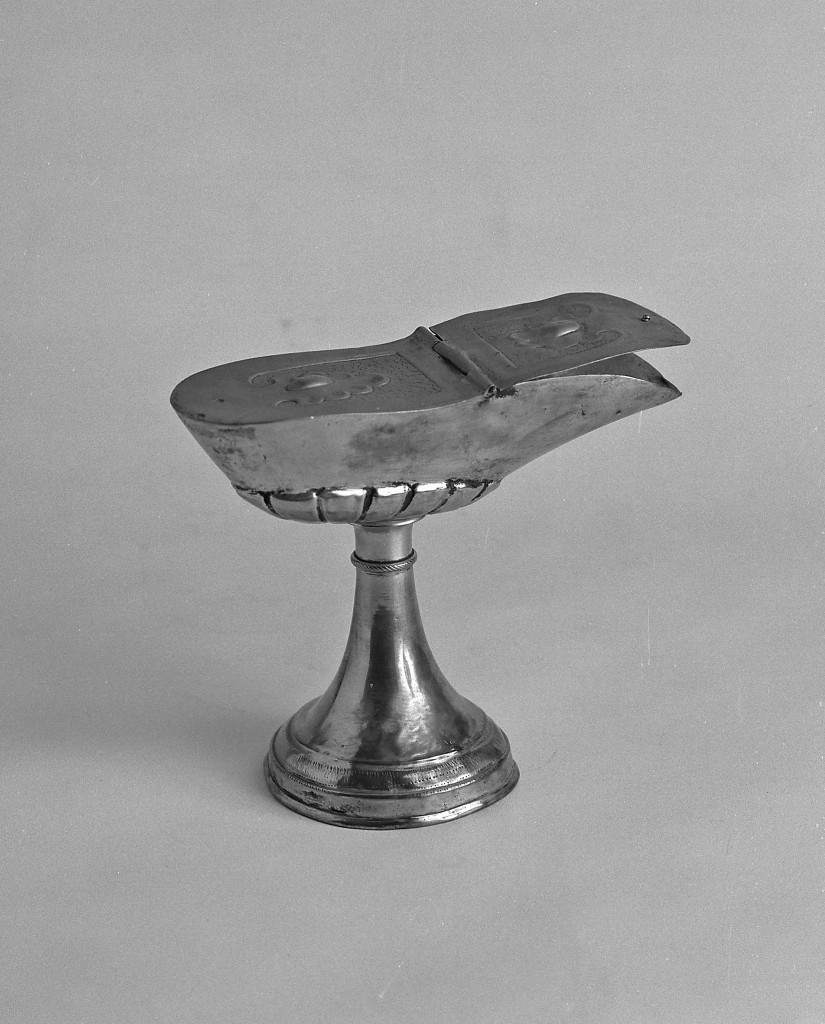 navicella portaincenso - a galeone - manifattura emiliana (fine/inizio secc. XVIII/ XIX)