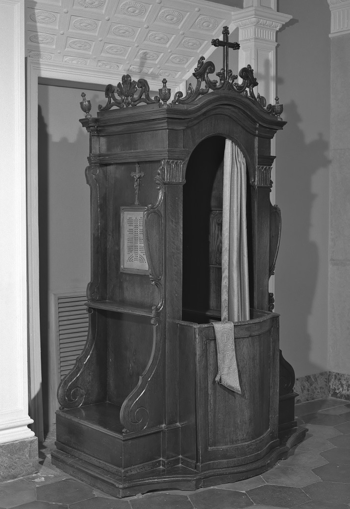 confessionale, serie - manifattura emiliana (sec. XIX)