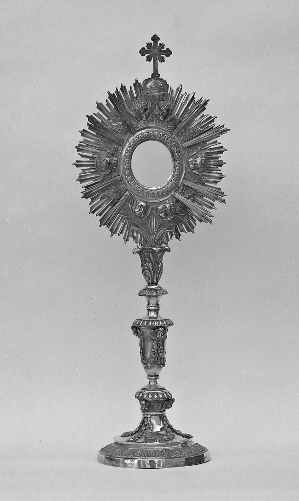 ostensorio - a raggiera - manifattura emiliana (sec. XIX)