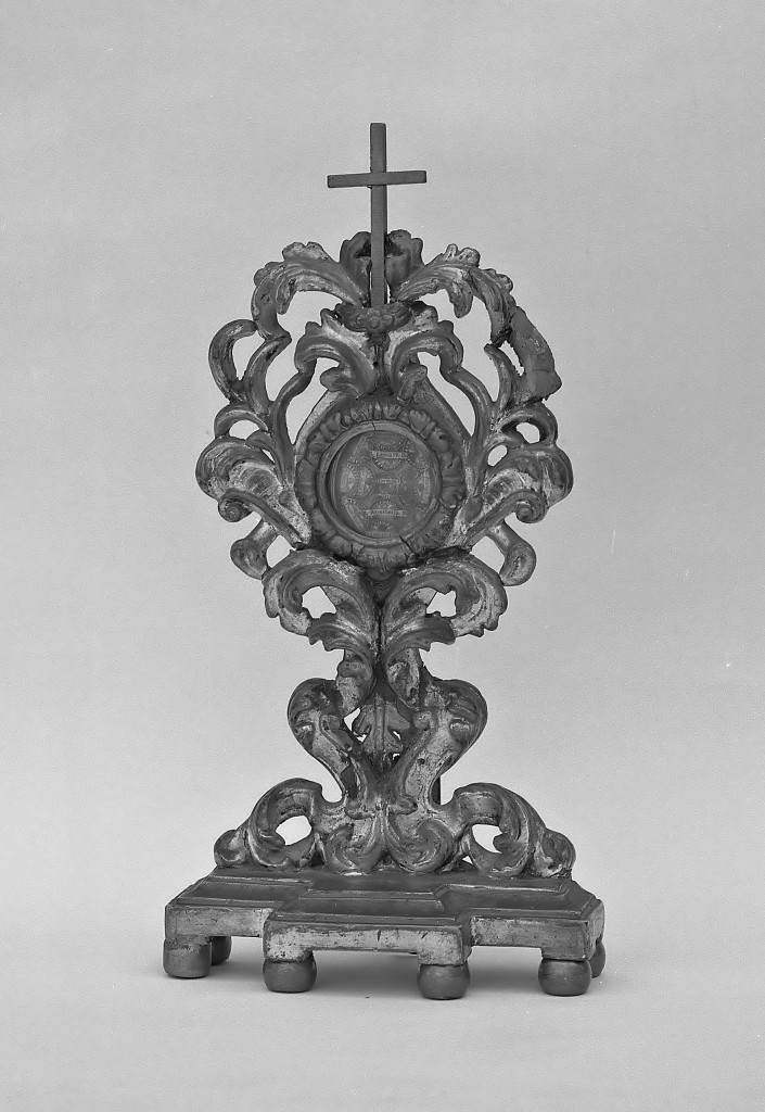 reliquiario - a ostensorio - manifattura emiliana (seconda metà sec. XIX)