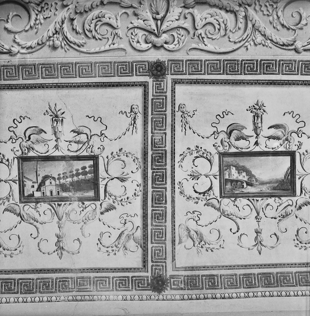 paesaggio con architetture (dipinto) di Puttini Giuseppe (sec. XVIII)
