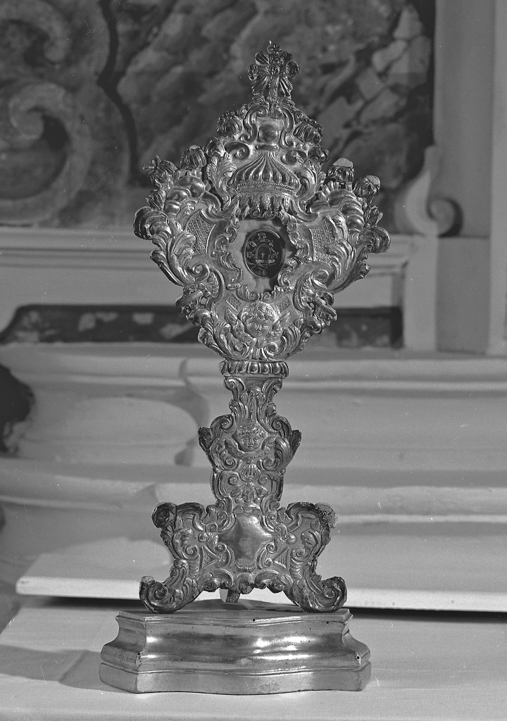 reliquiario - a ostensorio - manifattura emiliana (seconda metà sec. XVIII)