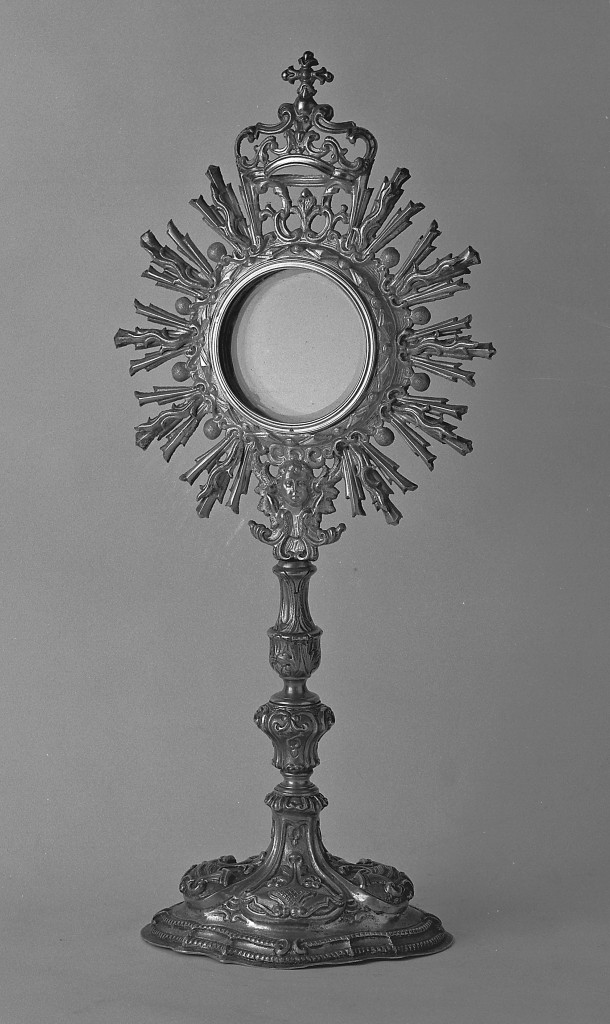 ostensorio - a raggiera - manifattura emiliana (prima metà sec. XIX)