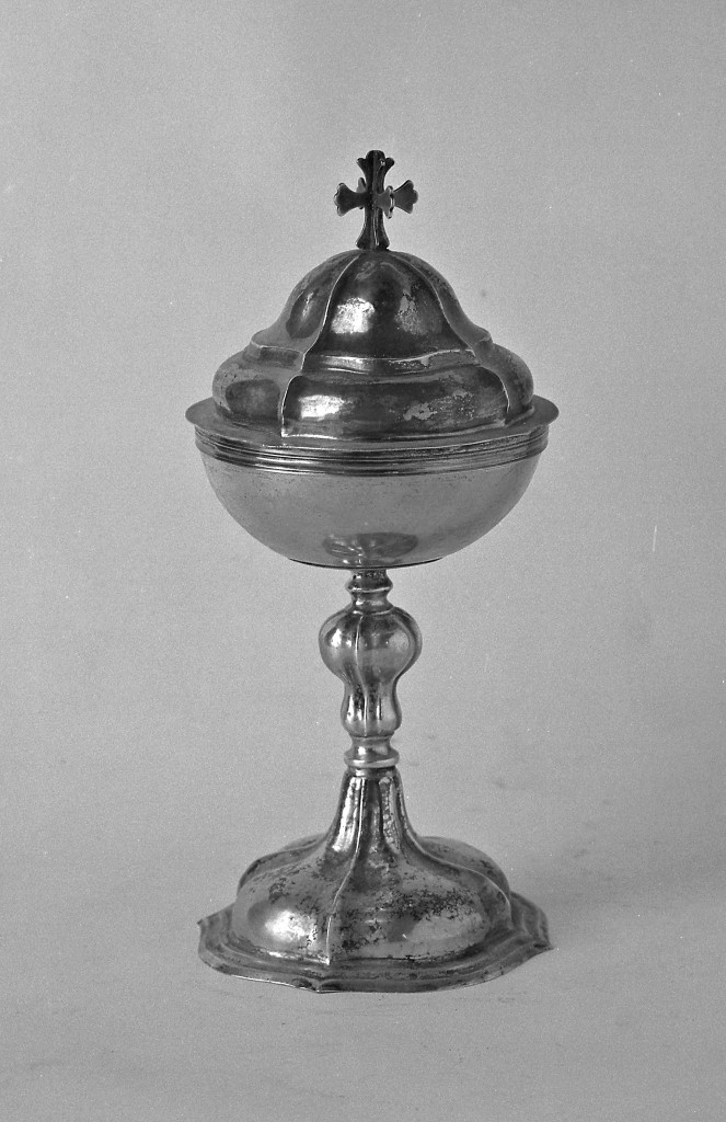 pisside - manifattura emiliana (fine/inizio secc. XIX/ XX)