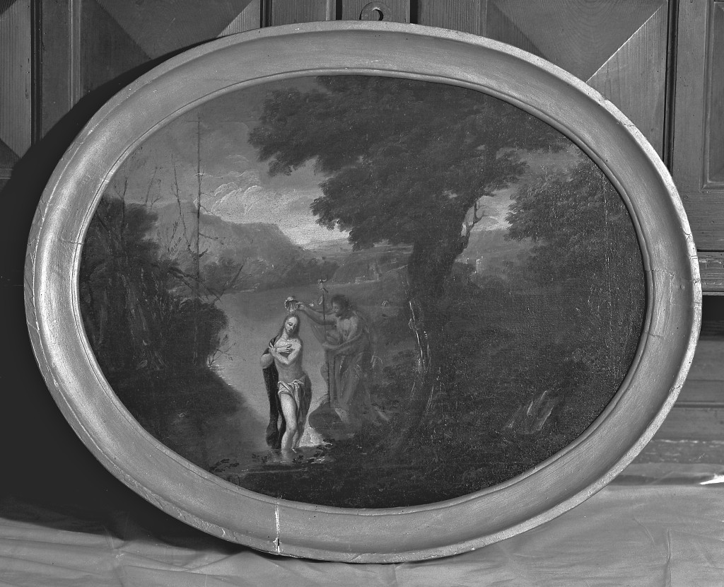 battesimo di Cristo (dipinto) - ambito emiliano (prima metà sec. XVII)