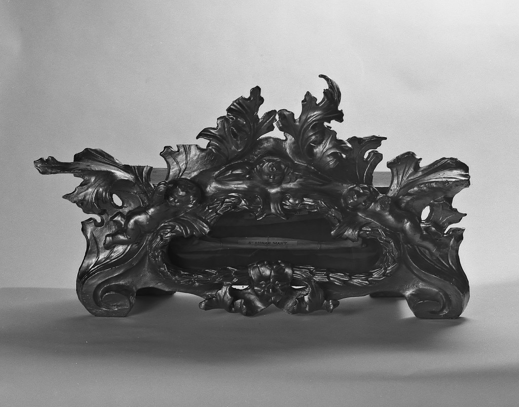 reliquiario a teca - a urna - manifattura emiliana (prima metà sec. XIX)