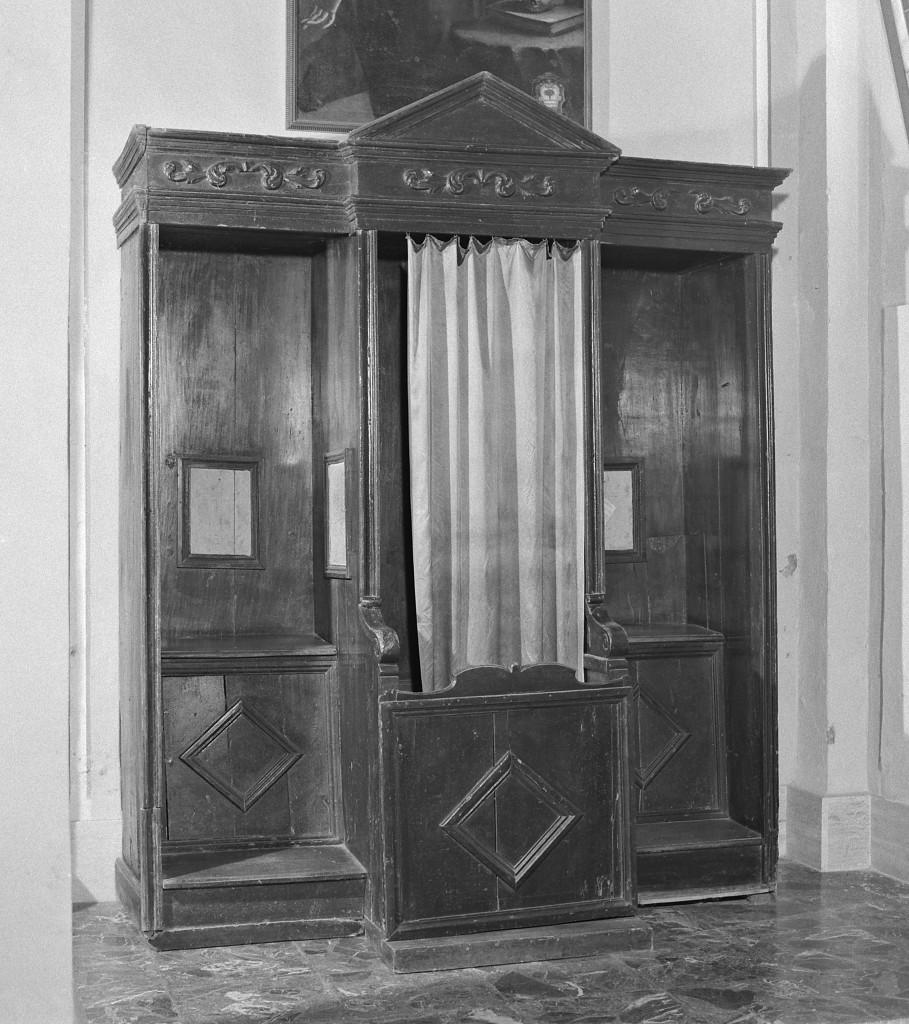 confessionale - manifattura emiliana (seconda metà sec. XIX)