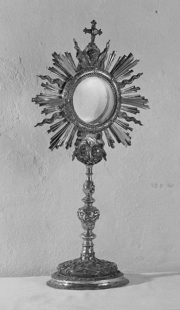 ostensorio - a raggiera - manifattura emiliana (seconda metà sec. XVIII)